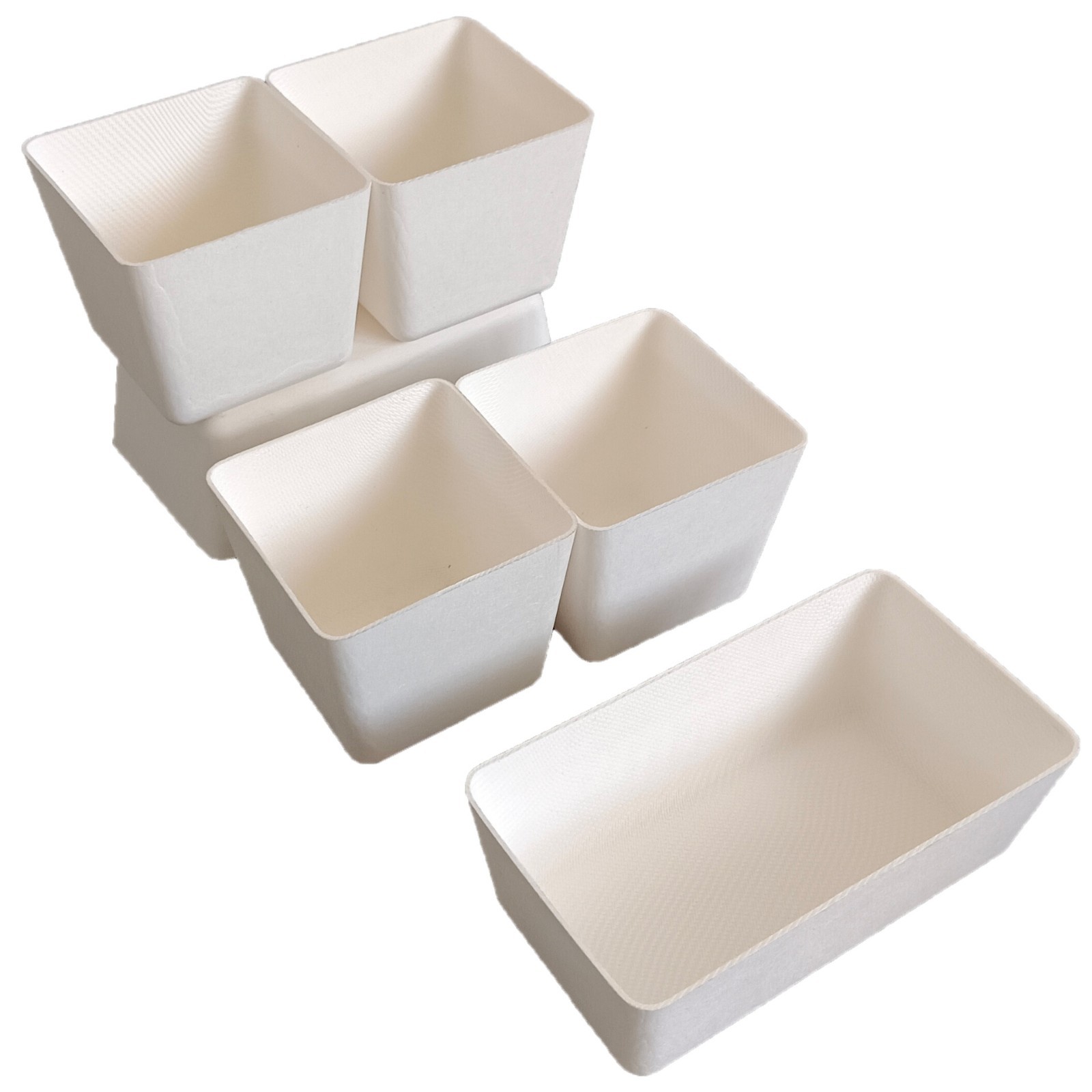 Disposable pulp ice cream cups