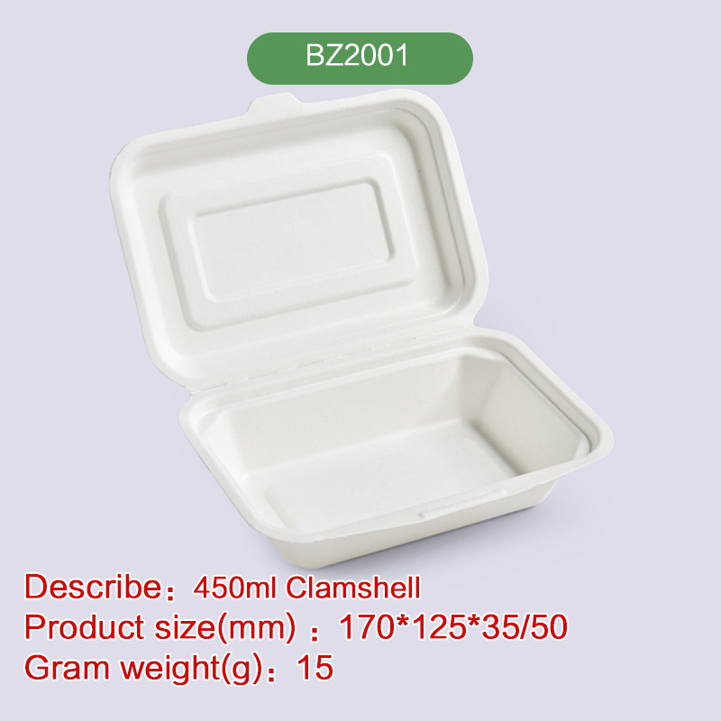 Buy Wholesale China 8 Compostable Clamshell Food Containers